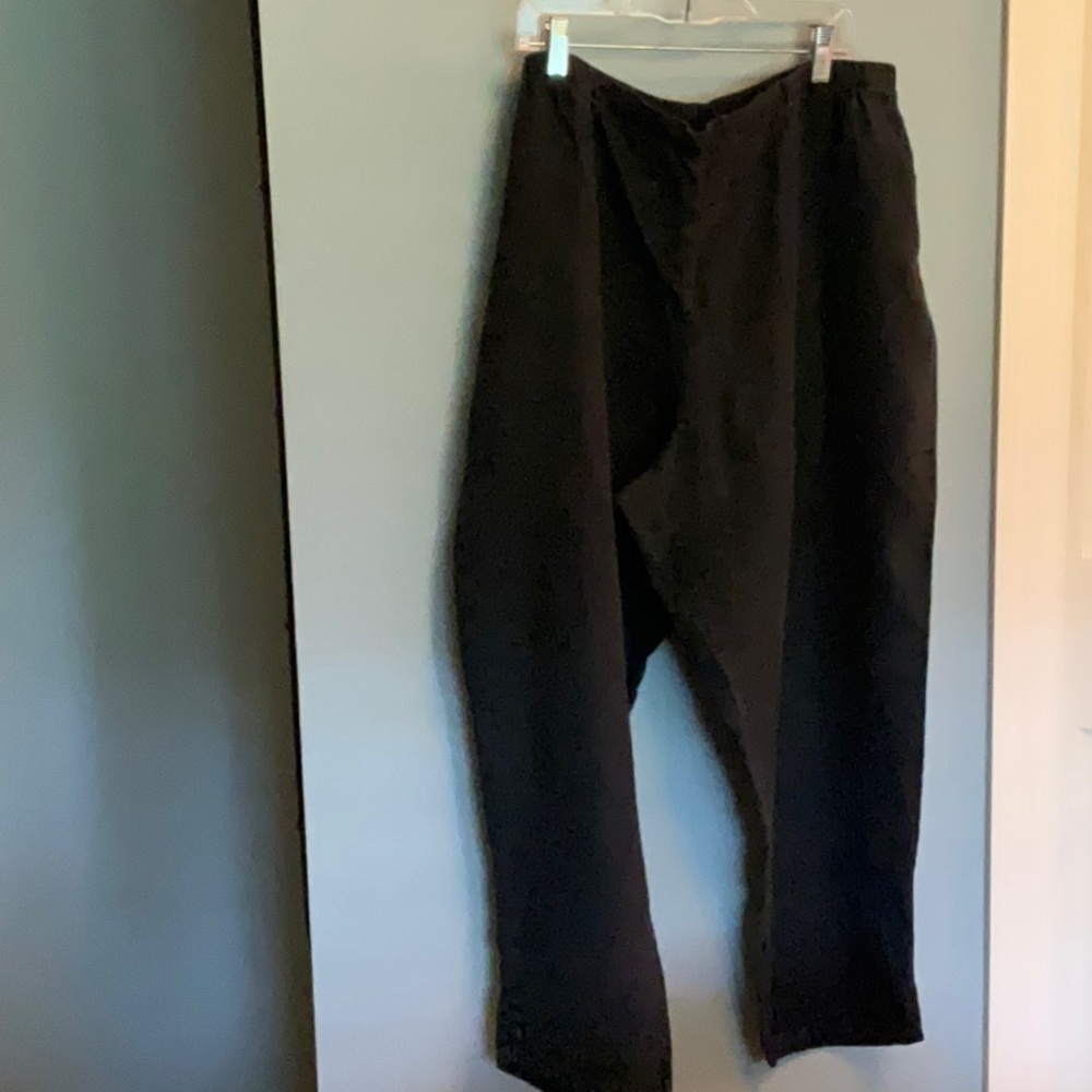 Flax Black Ankle Cropped Pants